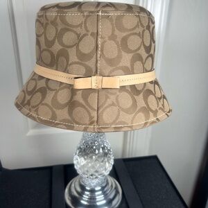 Coach vintage Brown Monogram Bucket Hat. EUC